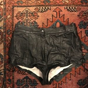 Vintage Leather Shorts